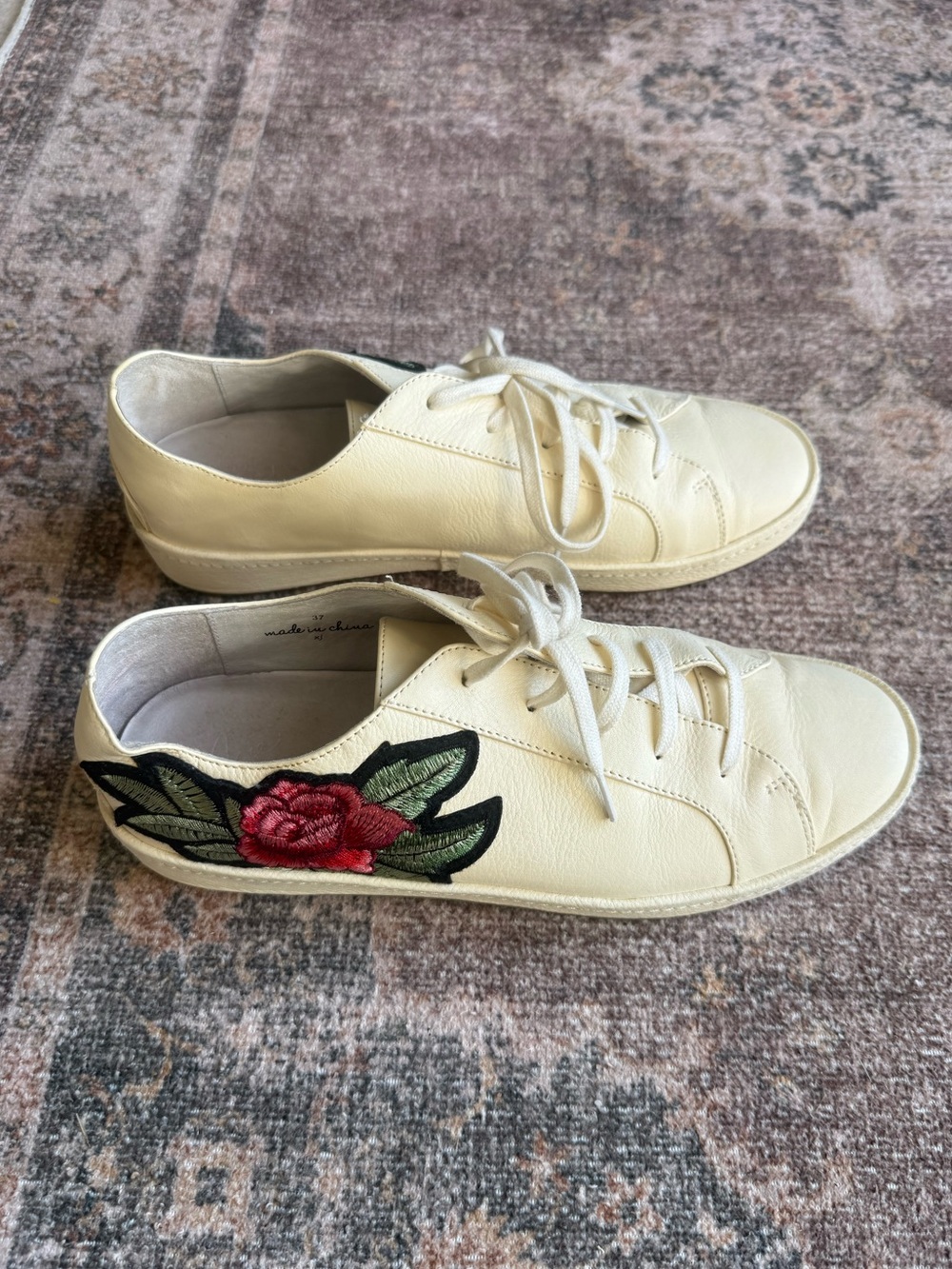 Joie Leather Sneakers - Picture 2 of 7
